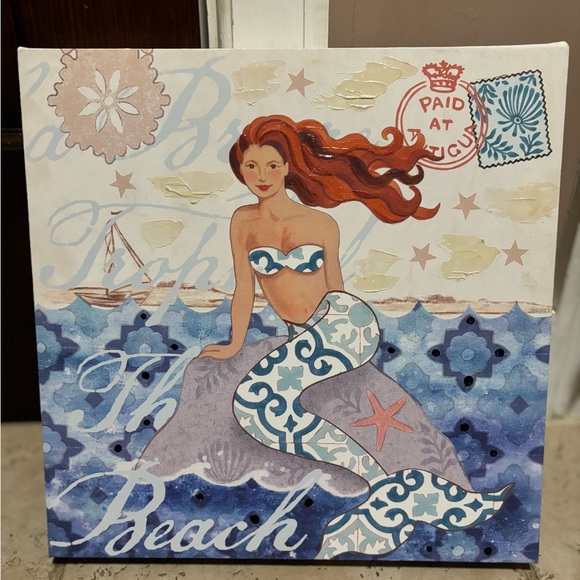 Mermaid 12x12 in canvas - Picture 2 of 5
